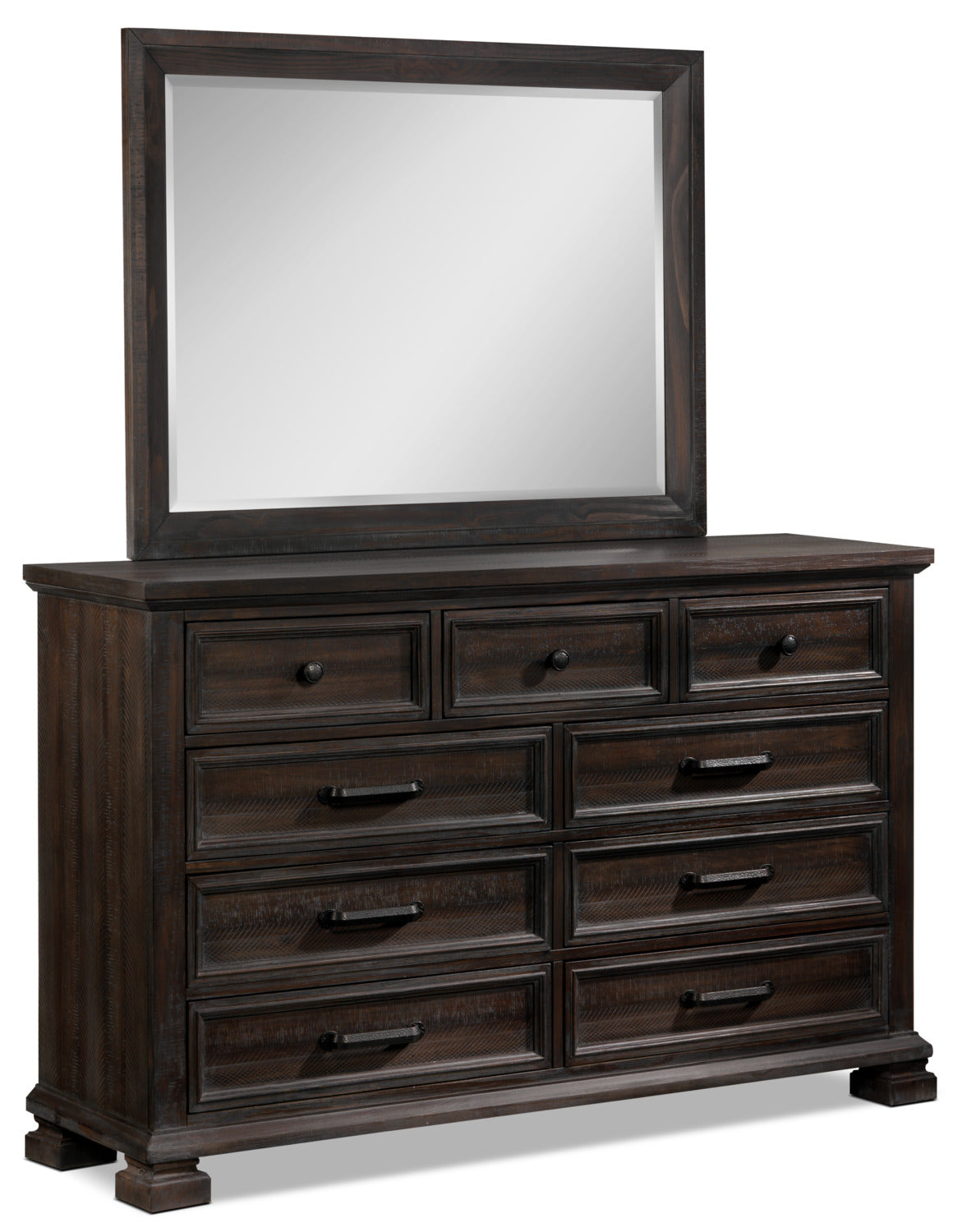 Camelot Dresser - Weathered Dark Brown