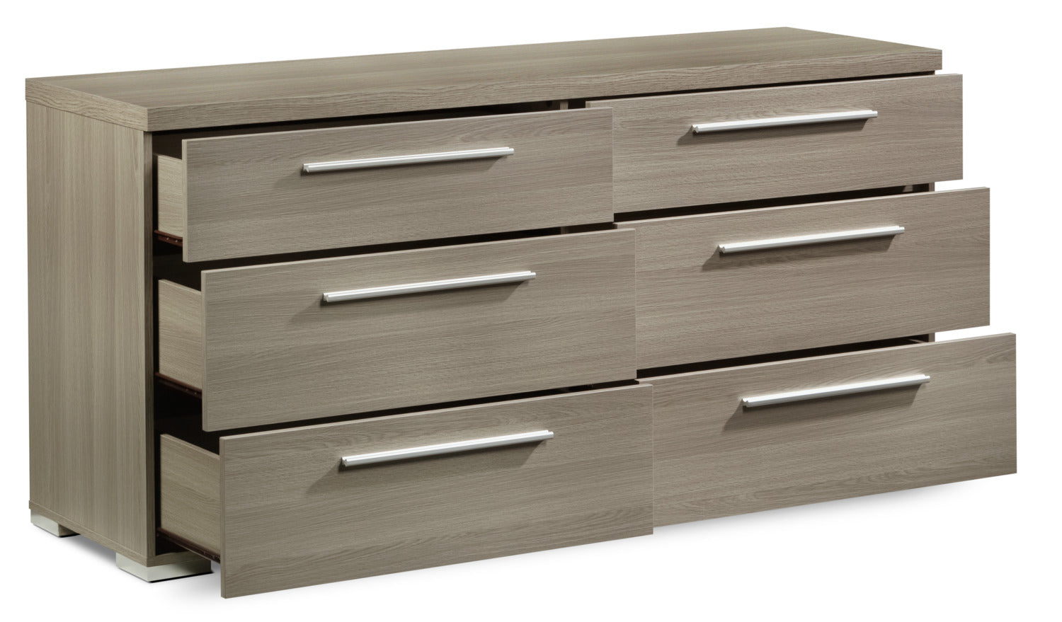 Bay Hill 6 Drawer Dresser - Grey