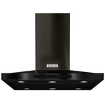 KitchenAid Black Stainless Steel 36" 600 CFM Island-Mount Canopy Range Hood - KVIB606DBS