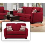 Ashby 2 Pc. Living Room w/ Loveseat - Red