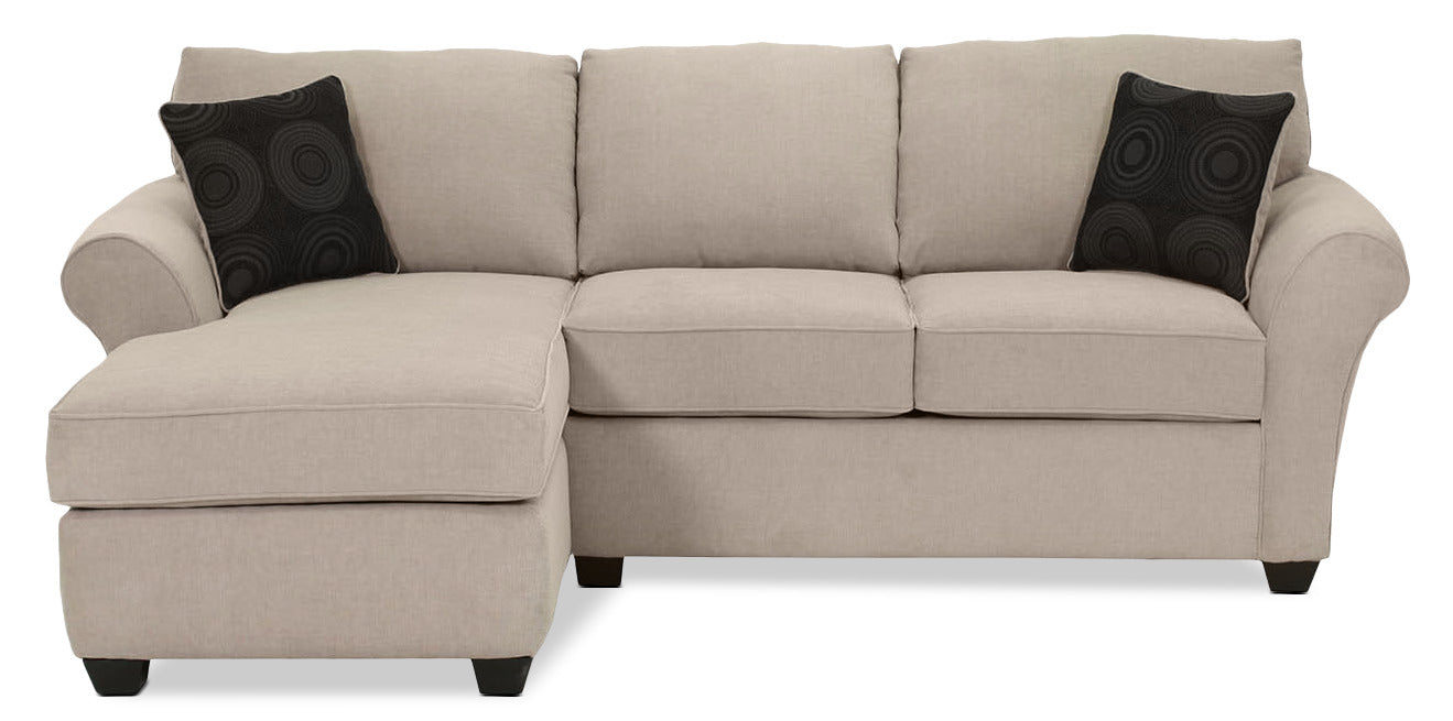 Althea 2-Piece Sectional with Left-Facing Chaise - Mocha