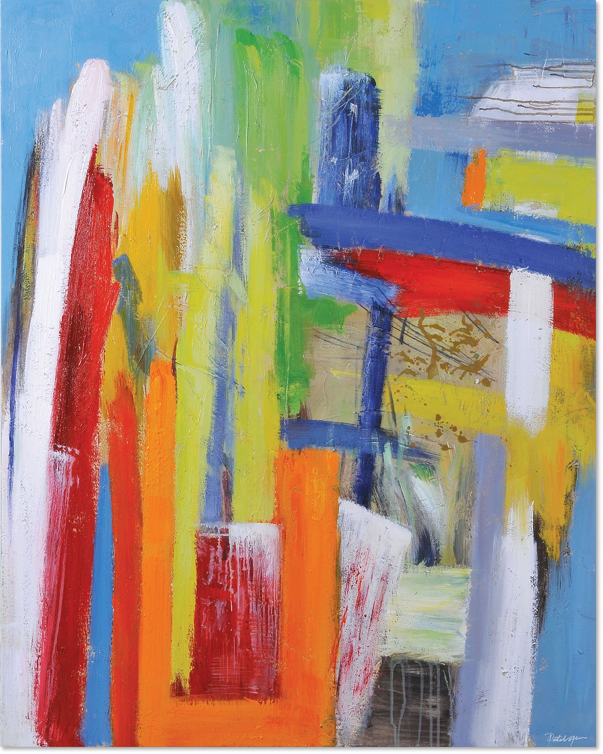 Color Play Canvas Painting (48" X 36")