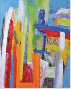 Color Play Canvas Painting (48" X 36")