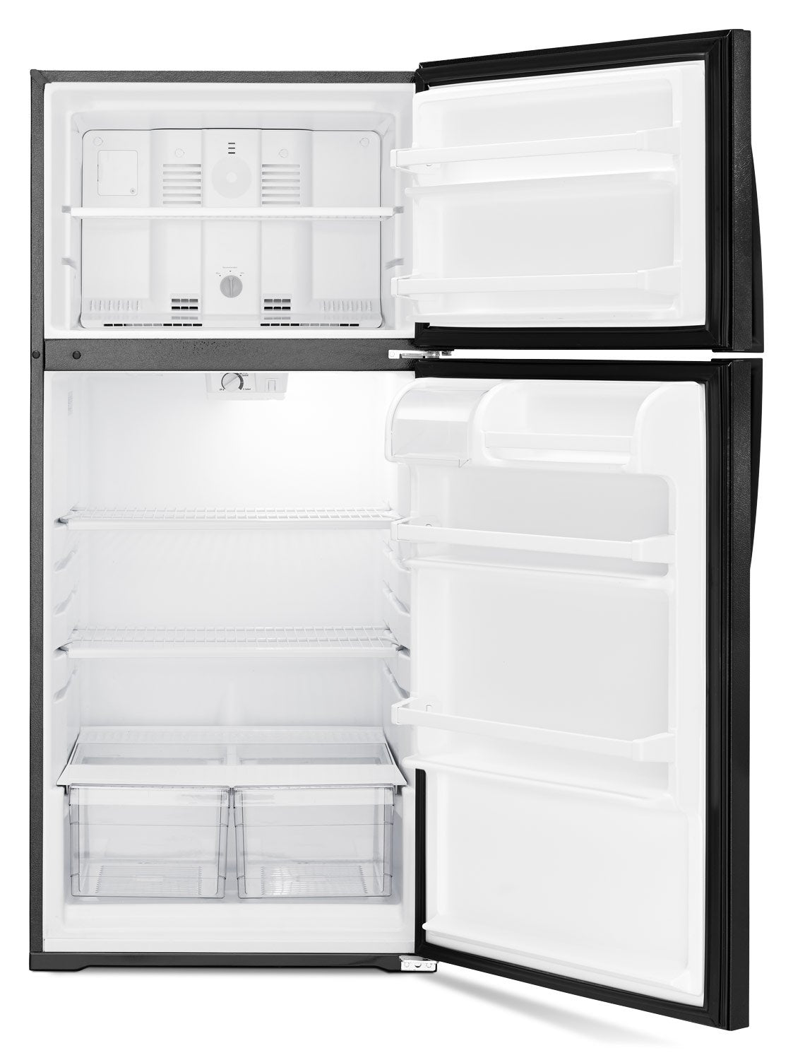 Whirlpool Black Top-Freezer Refrigerator (14.3 Cu. Ft.) - WRT134TFDB