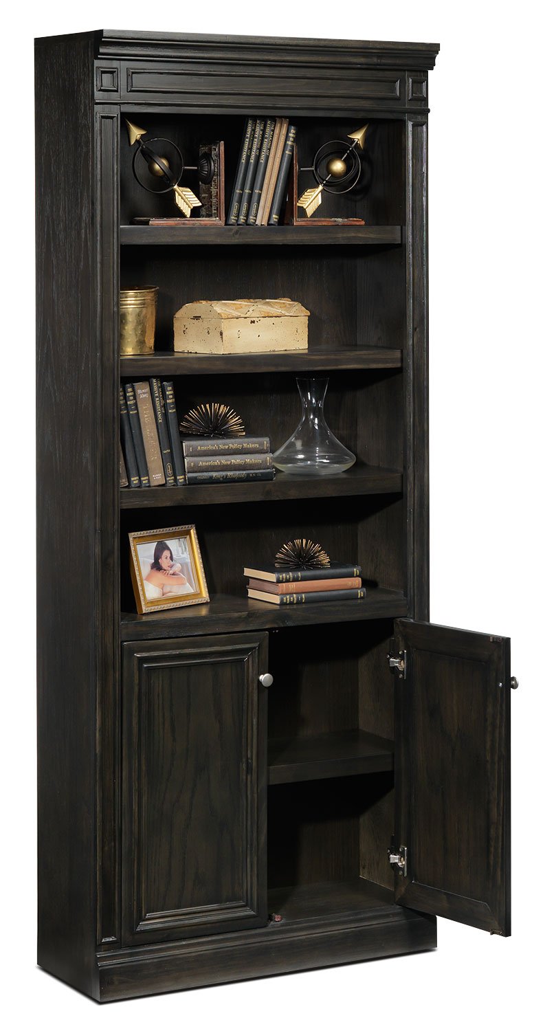 Copley Door Bookcase - Deep Grey