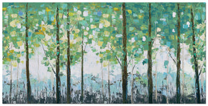 Spring Leaves Canvas Painting (60" X 30")
