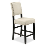 Jackson 4-Piece Counter-Height Dining Set - Dark Grey and Cream