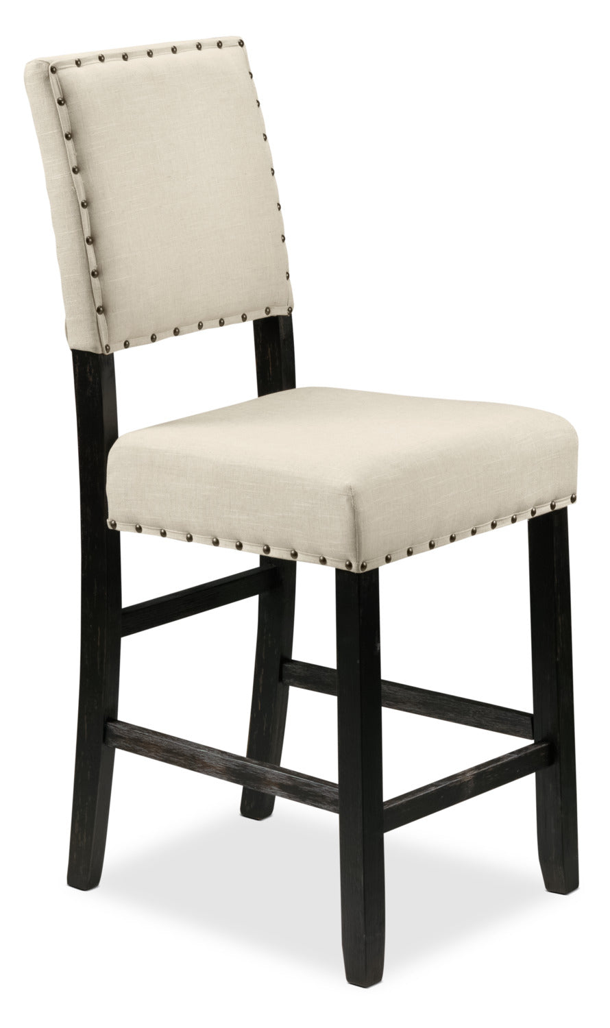 Jackson 5-Piece Counter-Height Dining Set - Dark Grey and Cream