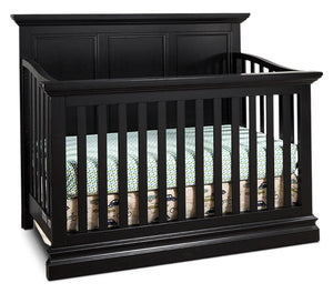 Cameron Convertible Panel Crib - Black