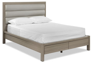 Bay Hill 3-Piece Queen Storage Bed - Grey
