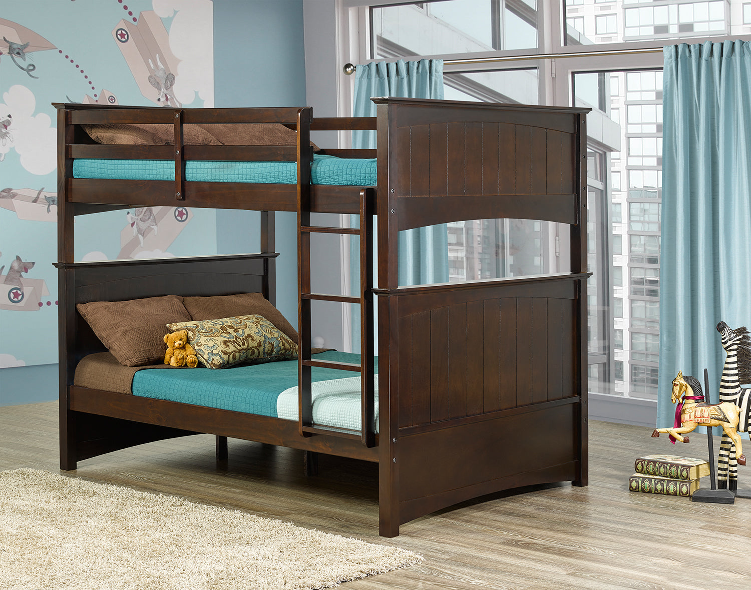 Tyler Full Over Full Bunk Bed - Espresso