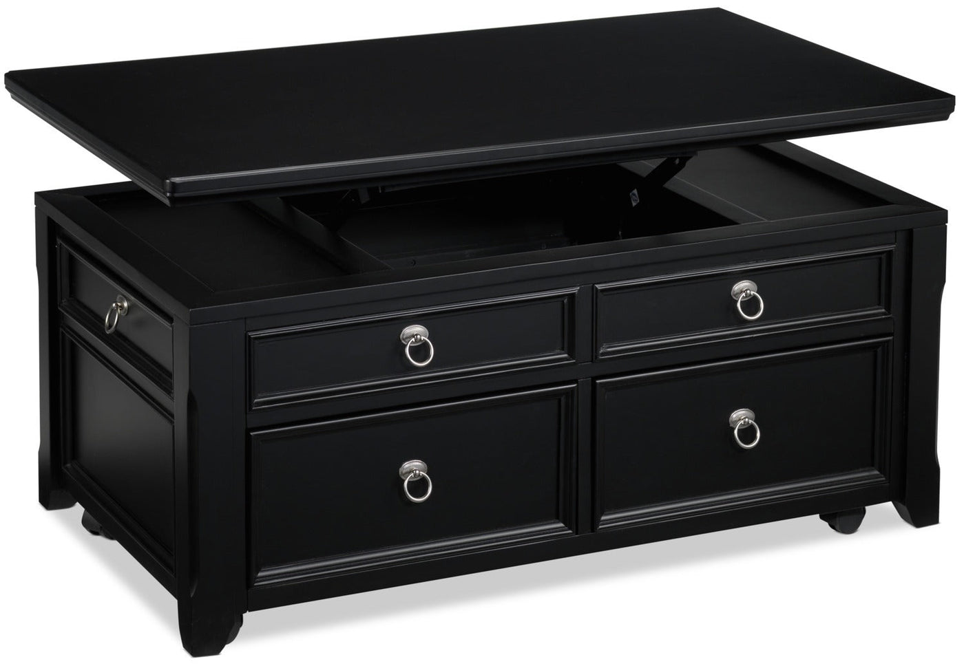 Turner Lift-Top Coffee Table - Black