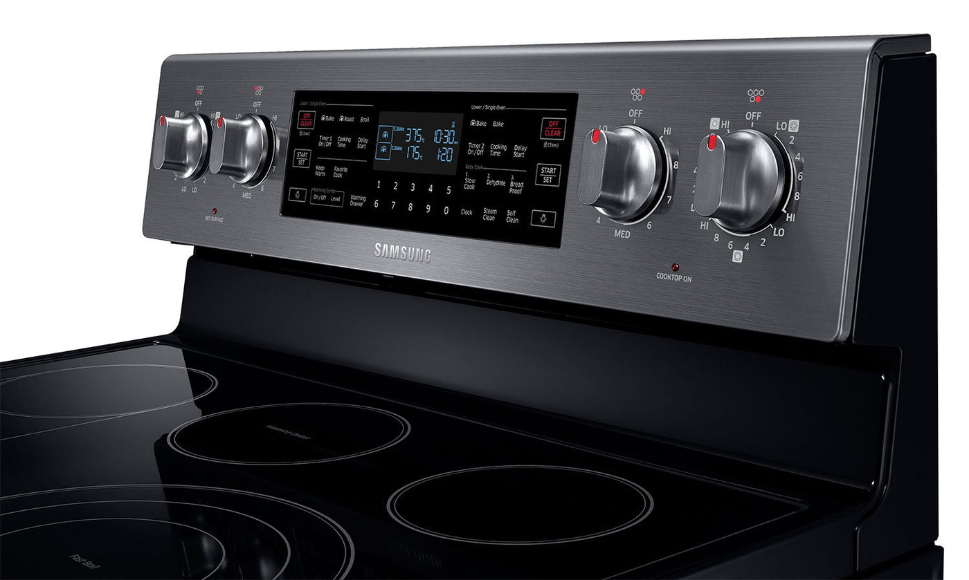 Samsung Black Stainless Steel Freestanding Electric Convection Range (5.9 Cu. Ft.) - NE59J7850WG/AC