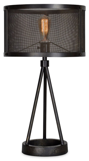 Brooklyn 27" Table Lamp - Black Steel