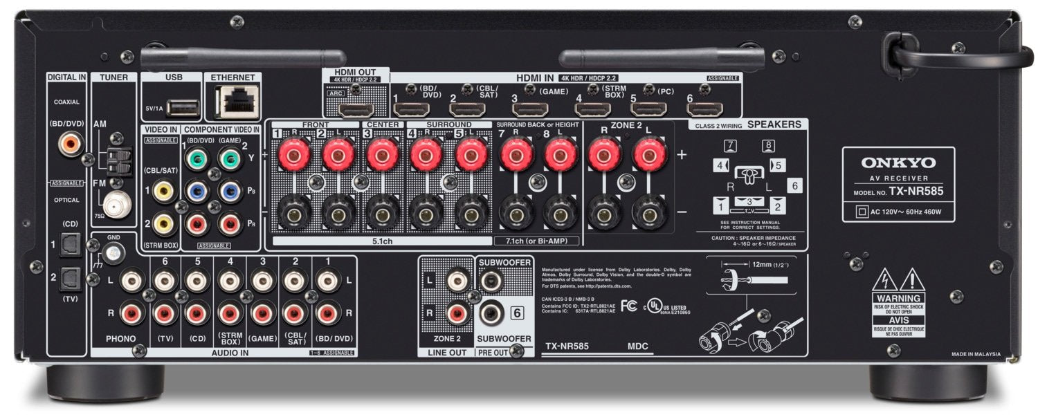 Onkyo 7.2-Ch. Network A/V Receiver - TX-NR585