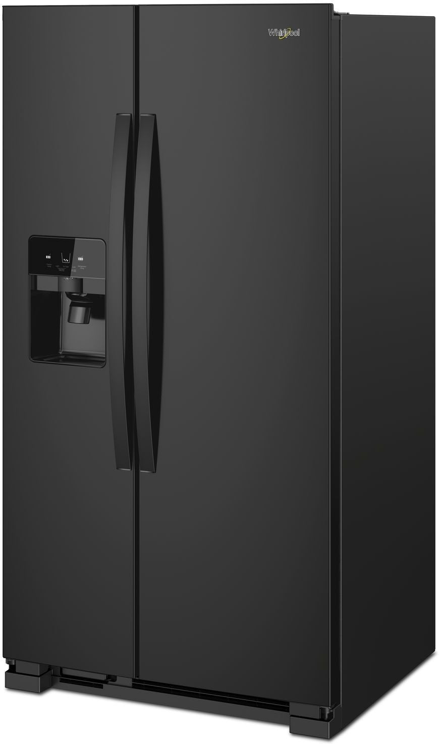 Whirlpool Black Side-by-Side Refrigerator (21 Cu. Ft.) - WRS321SDHB