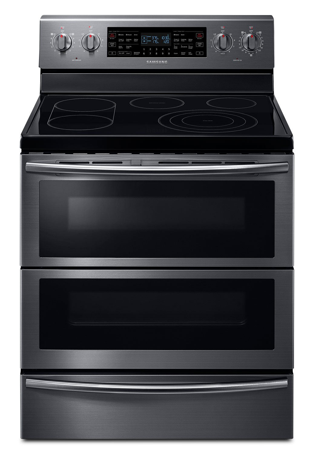 Samsung Black Stainless Steel Freestanding Electric Convection Range (5.9 Cu. Ft.) - NE59J7850WG/AC