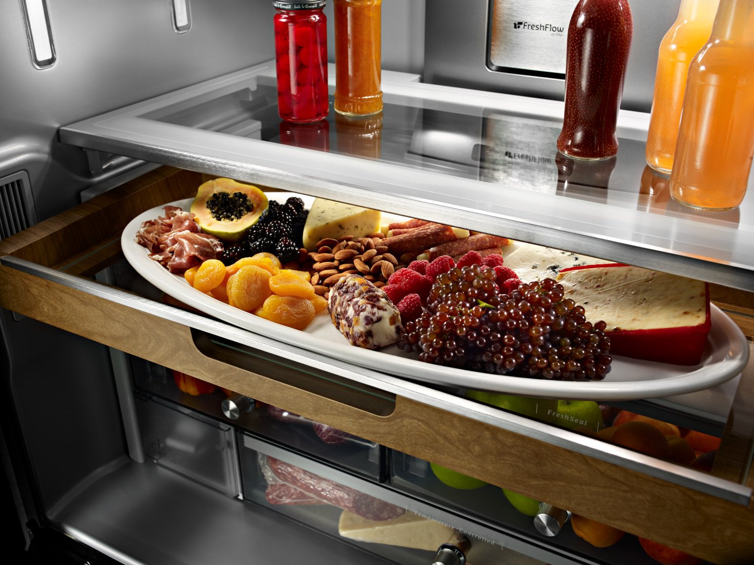 KitchenAid Stainless Steel Counter-Depth French Door Refrigerator (23.8 Cu. Ft.) - KRFC704FPS