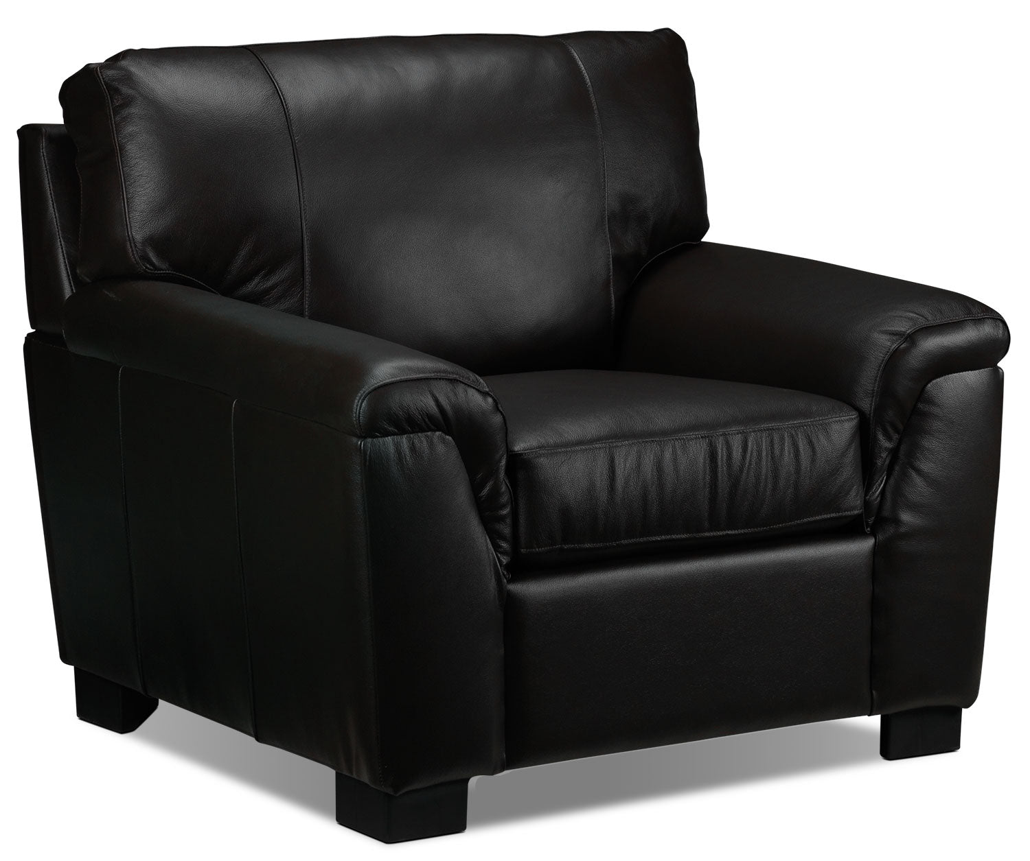 Reynolds Leather Chair - Coffee