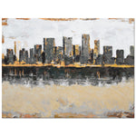 Warm Reflection Canvas Painting (48" X 36")