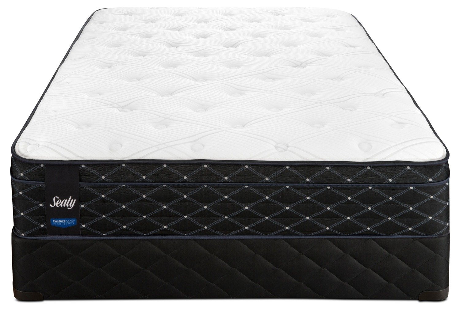 Sealy Familiar Firm Queen Mattress and Low-Profile Boxspring