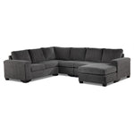 Danielle 3-Piece Sectional with Right-Facing Corner Wedge - Grey
