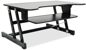 Rocelco Adjustable Desk Riser - Black