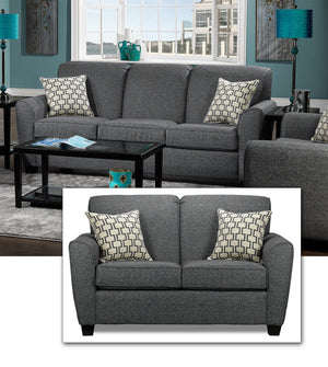Ashby 2 Pc. Living Room Package w/ Loveseat - Grey