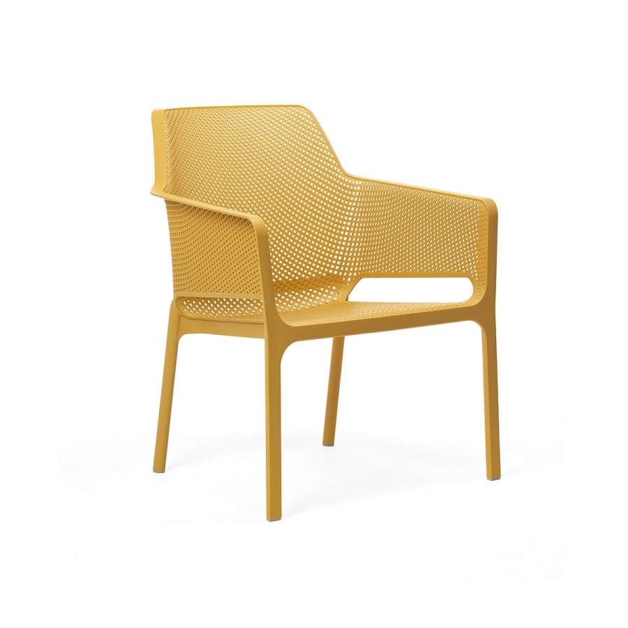 Nardi Net Relax Outdoor Dining Arm Chair - Yellow (Set of 2)