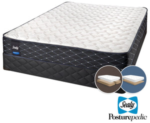 Sealy Innovate Extra Firm King Mattress and Split Low-Profile Boxspring Set