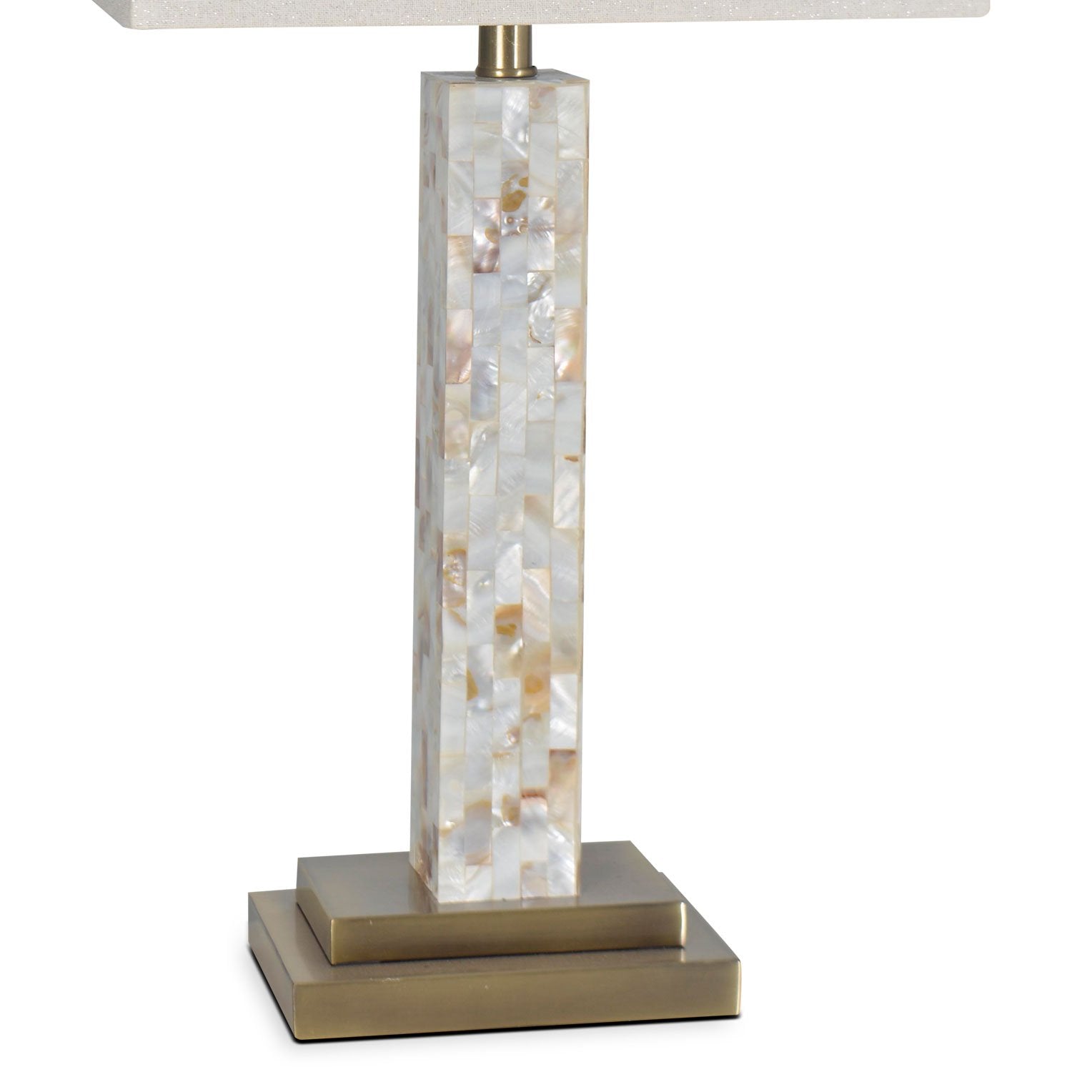 Mother Of Pearl 27" Table Lamp - Beige