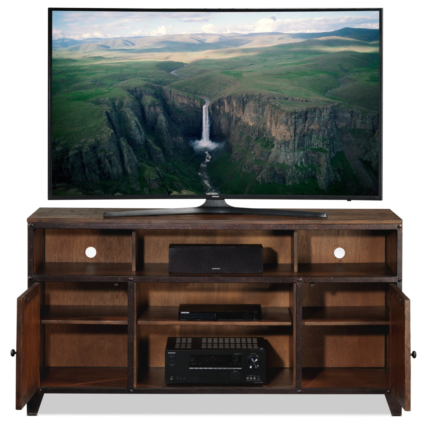 Pinebrook TV Credenza - Cinnamon