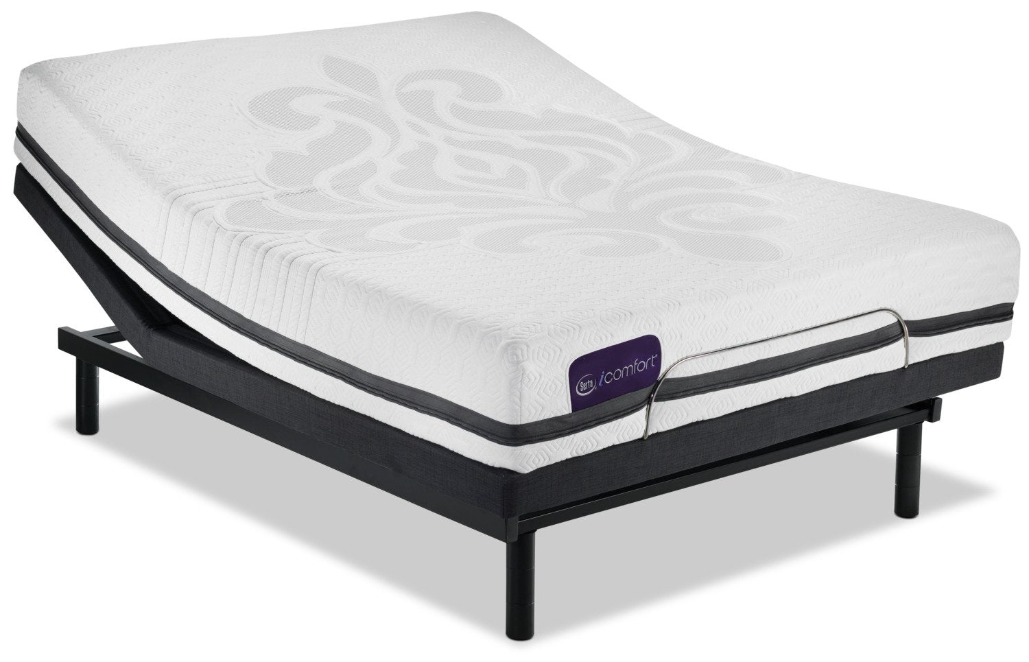 Serta iComfort Eco Contingence Firm King Mattress/Motion Essentials III Split Adjustable Base