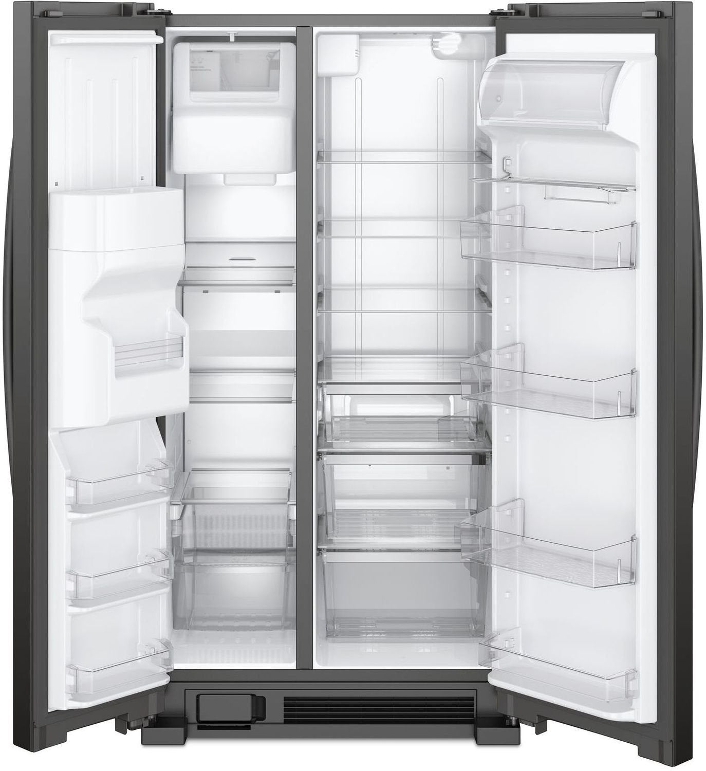 Whirlpool Black Side-by-Side Refrigerator (21 Cu. Ft.) - WRS321SDHB
