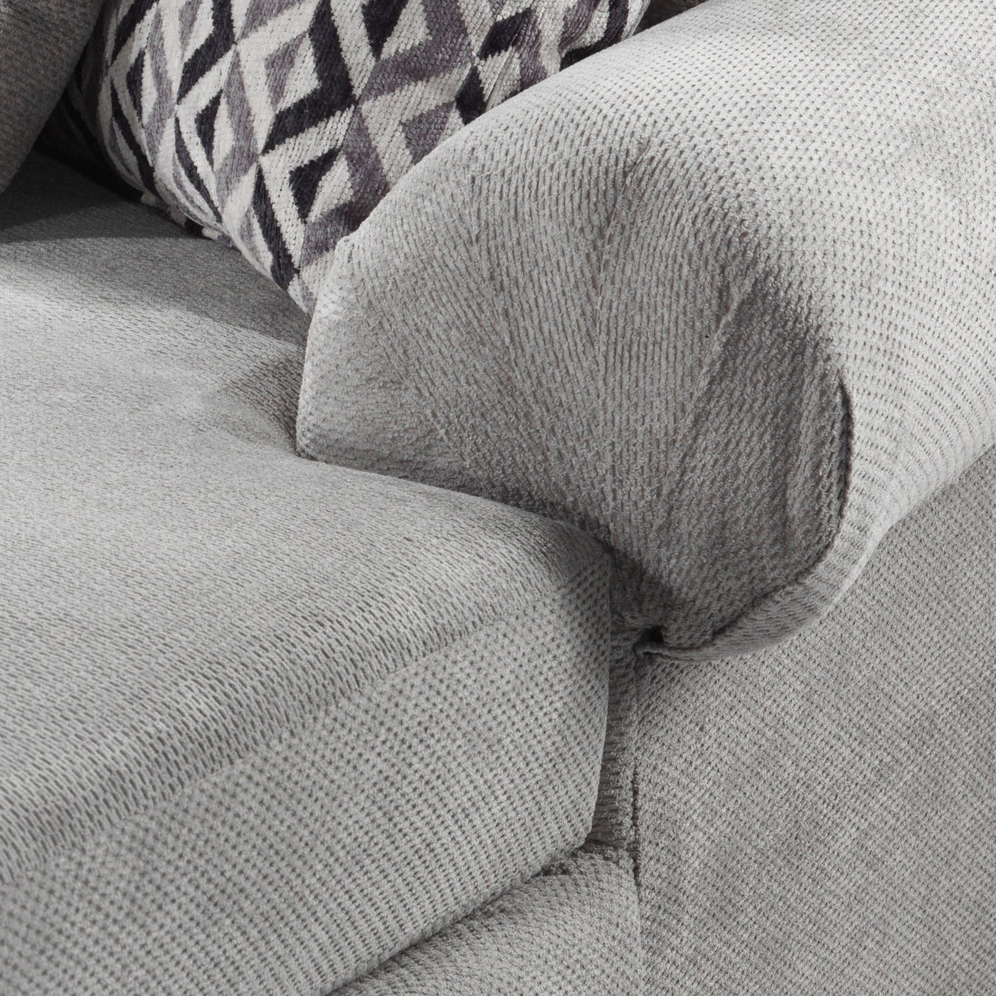 Jupiter 4-Piece Sectional with Right-Facing Chaise - Ash