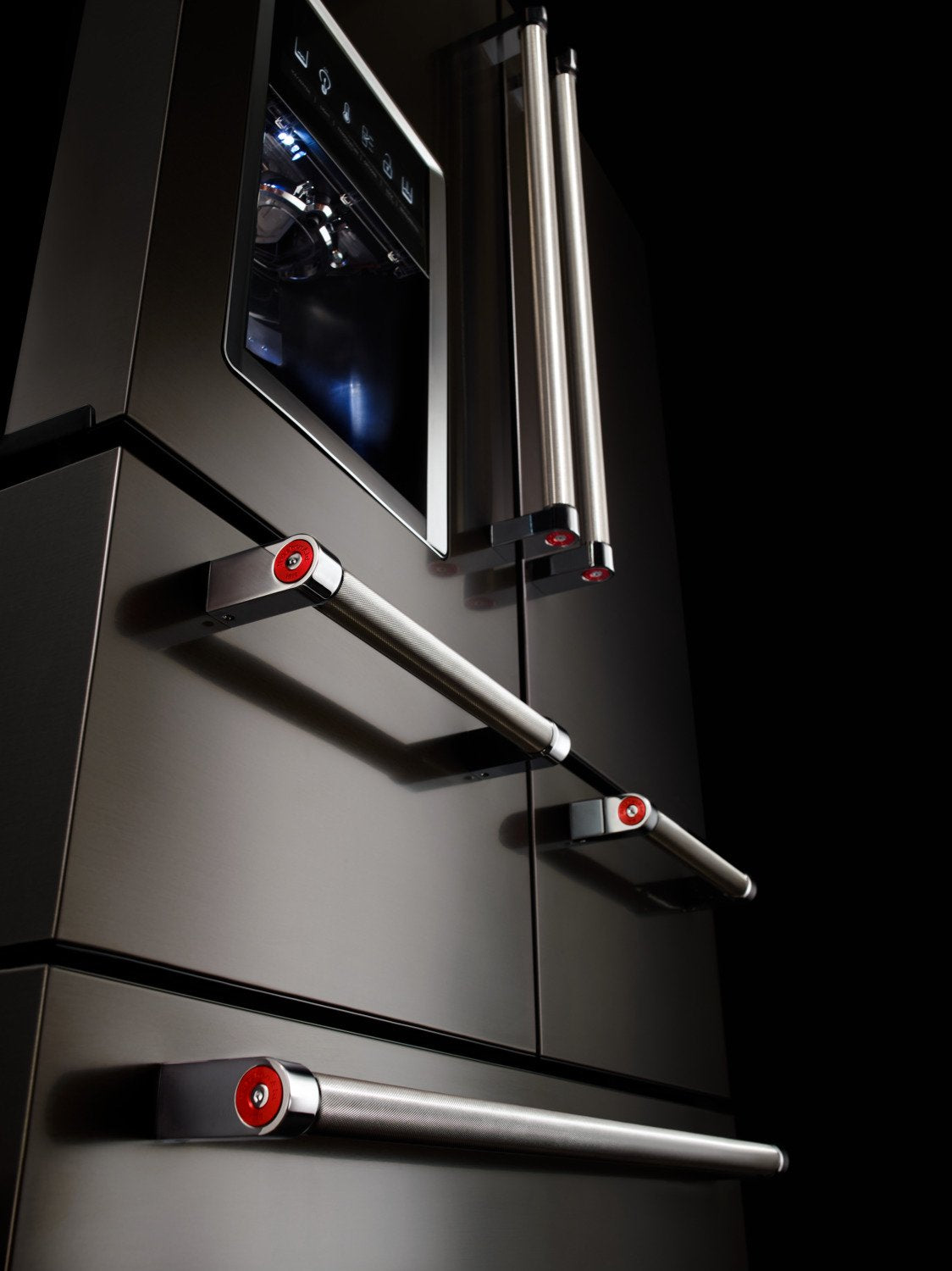 KitchenAid Black Stainless Steel French Door Refrigerator (25.8 Cu. Ft.) - KRMF706EBS