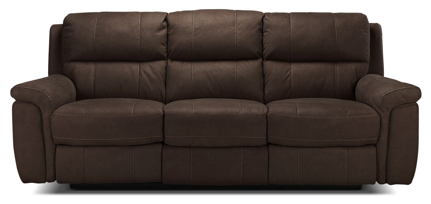 Roarke Reclining Sofa - Walnut