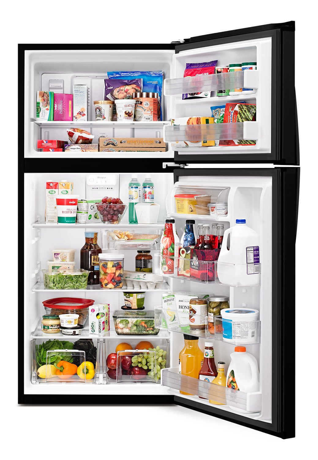 Whirlpool Black Top-Freezer Refrigerator (19.2 Cu. Ft.) - WRT519SZDB