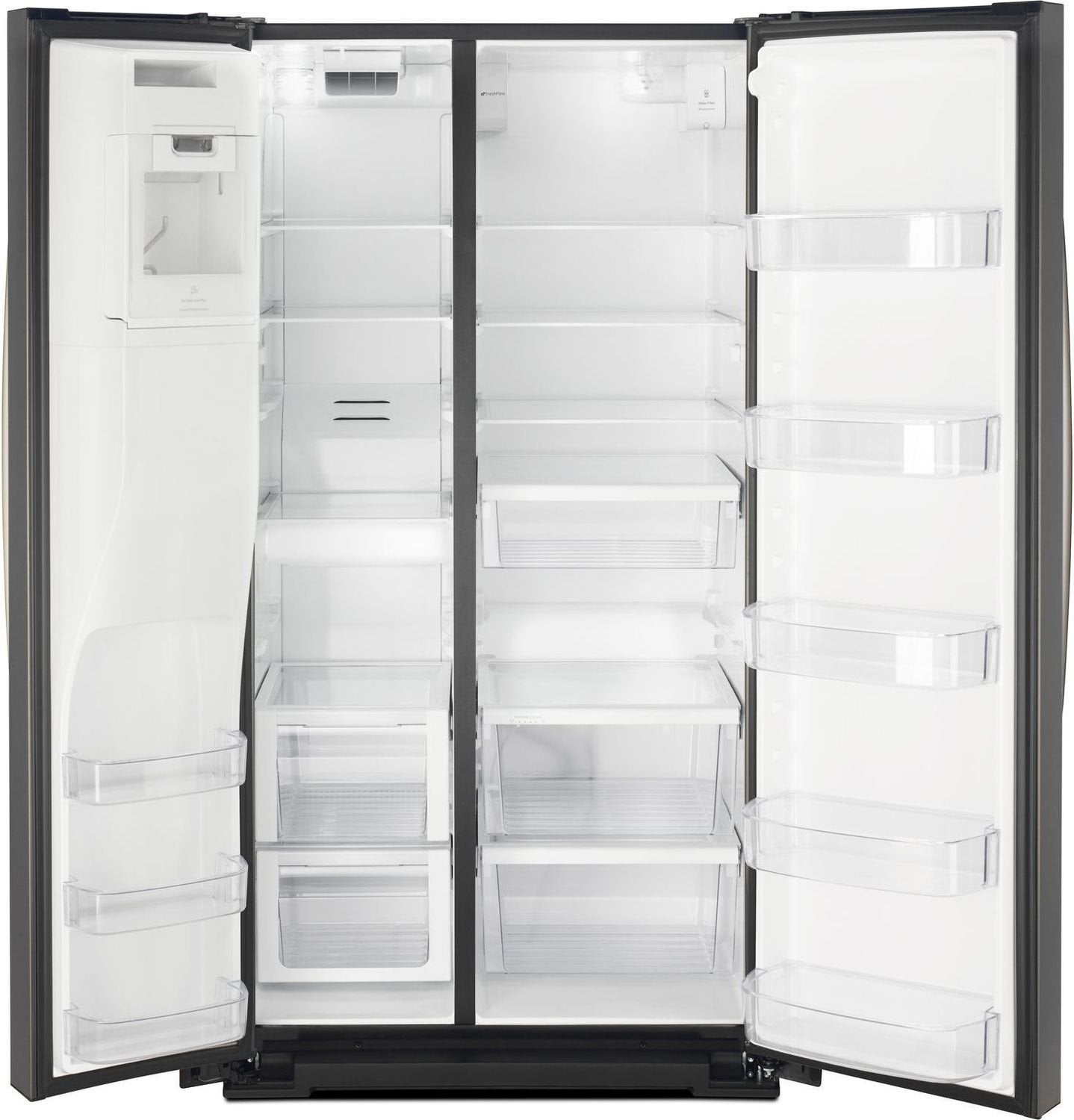 Whirlpool Black Stainless Steel Side-by-Side Refrigerator (28 Cu. Ft.) - WRS588FIHV