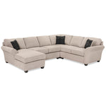 Althea 4-Piece Sectional with Left-Facing Chaise - Mocha