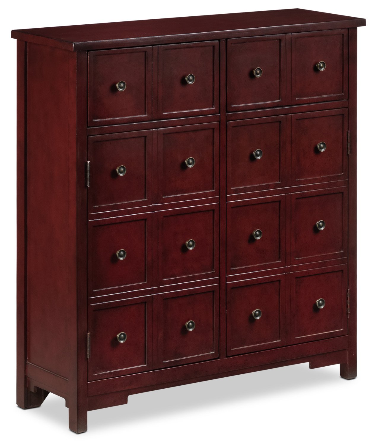 Ankara Accent Cabinet - Red