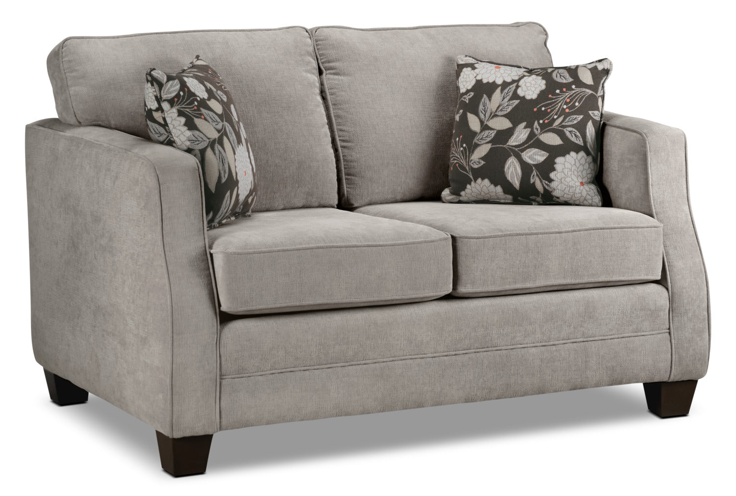 Agnes Sofa and Loveseat Set - Taupe