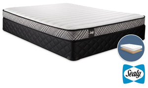 Sealy Notion Firm Full Mattress and Low-Profile Boxspring Set