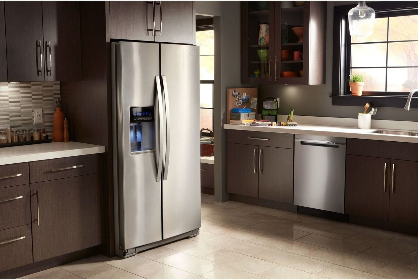 Whirlpool Stainless Steel Side-by-Side Refrigerator (28 Cu. Ft.) - WRS588FIHZ