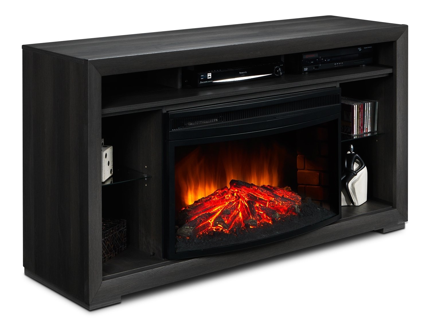 Manor Fireplace TV Stand with Traditional Insert - Grey