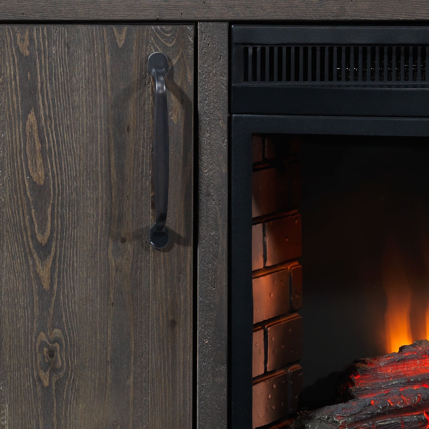 Holt Fireplace TV Stand - Slate
