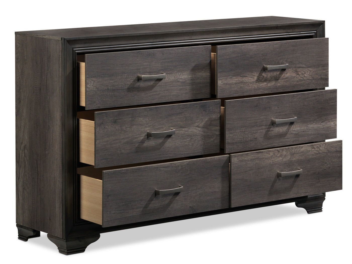 Sophie 6 Drawer Dresser - Weathered Grey