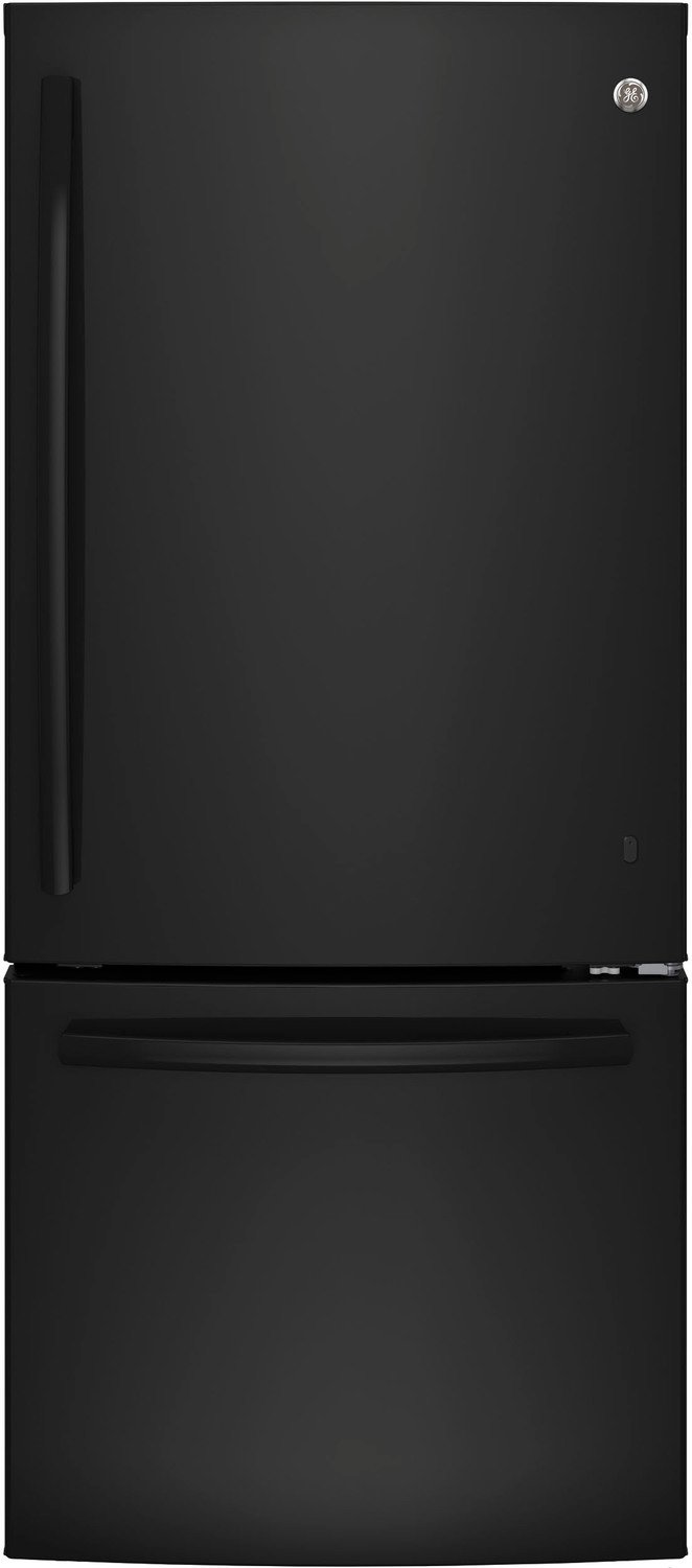 GE Black BOTTOM-FREEZER REFRIGERATOR (20.9 CU. FT.) - GBE21AGKBB