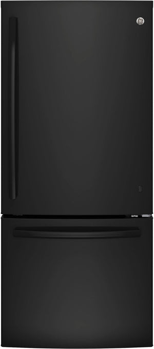GE Black BOTTOM-FREEZER REFRIGERATOR (20.9 CU. FT.) - GBE21AGKBB