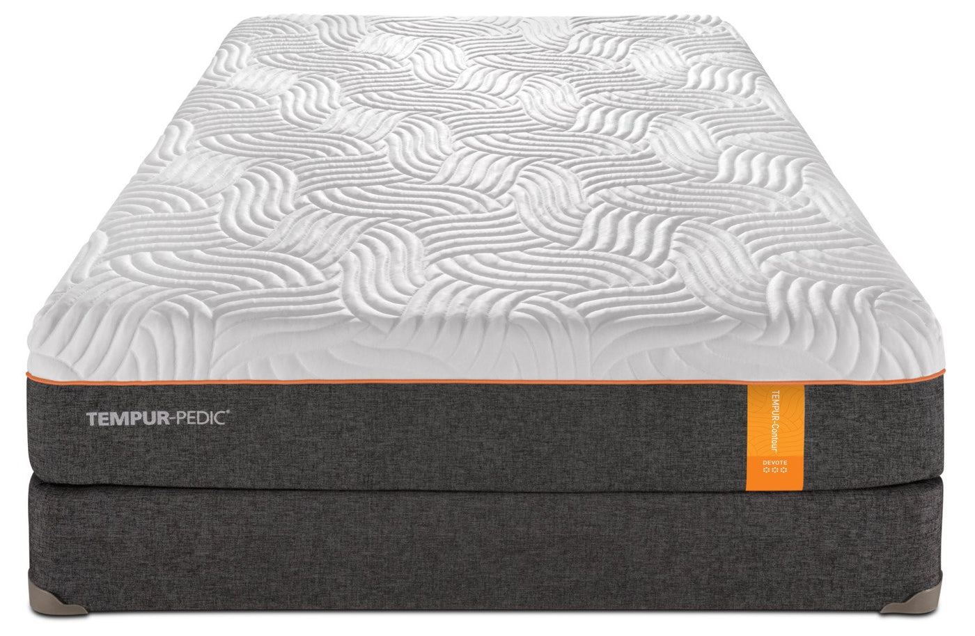 Tempur-Pedic Devote Firm Queen Mattress and Low-Profile Boxspring Set